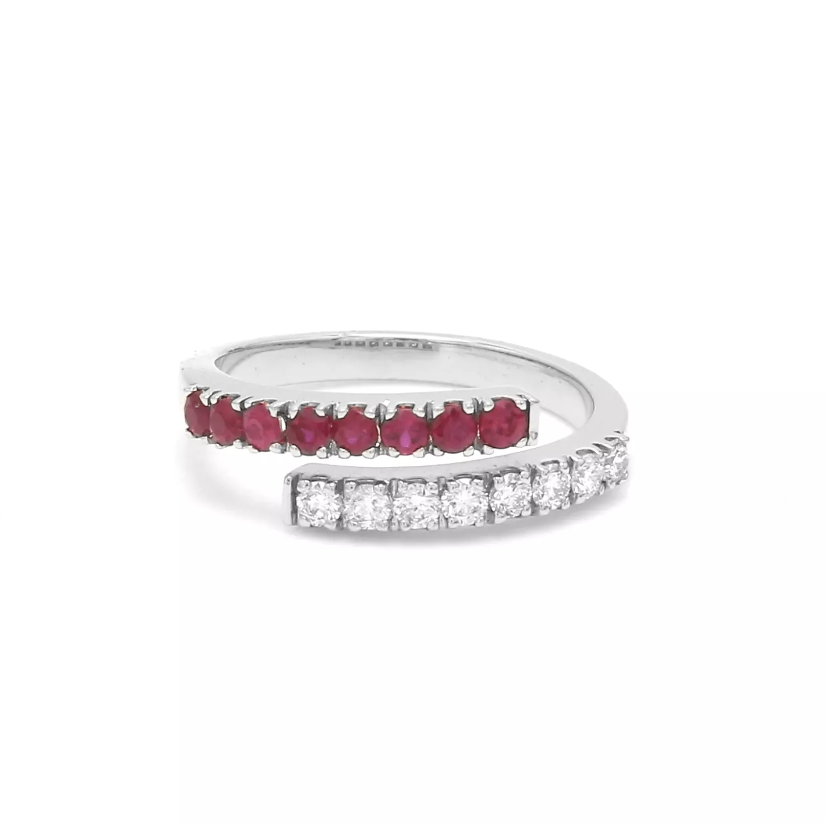 14K & 18K Ruby & Diamond Wrap Ring