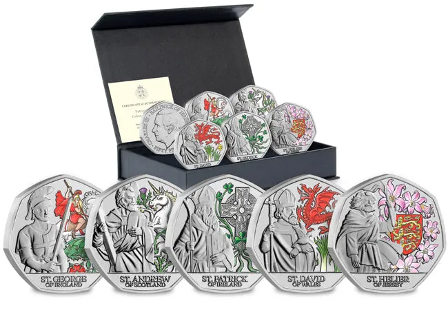 2024 Patron Saints Colour BU 50p Set