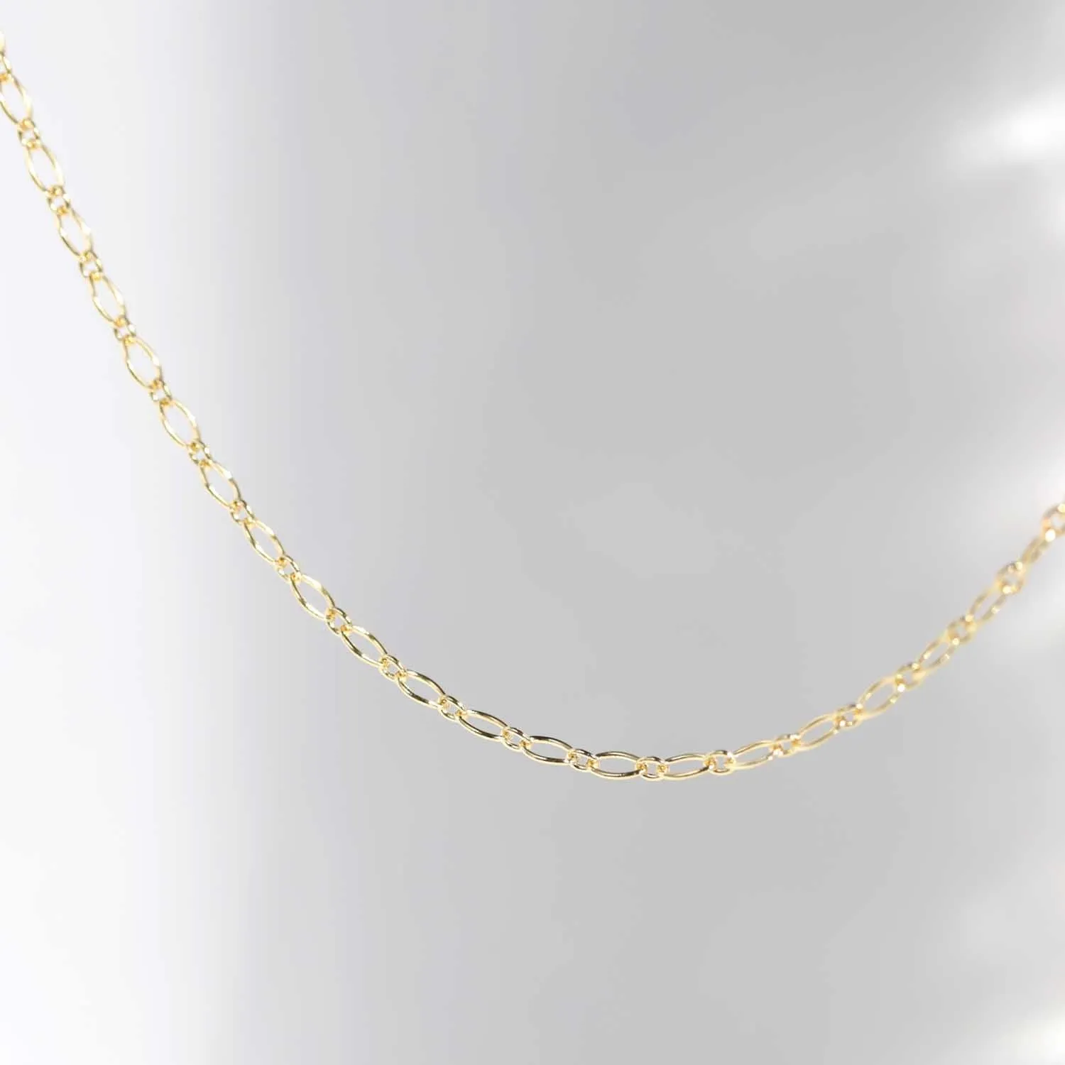 2.1mm Oval Long & Short Chain