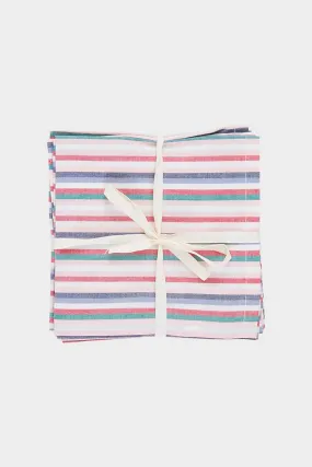 4-Pack Napkin Set in Multi Stripe