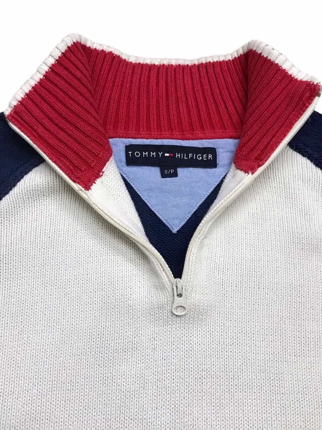 90s Vintage Tommy Hilfiger Sweatshirt 1/4 Zip – L