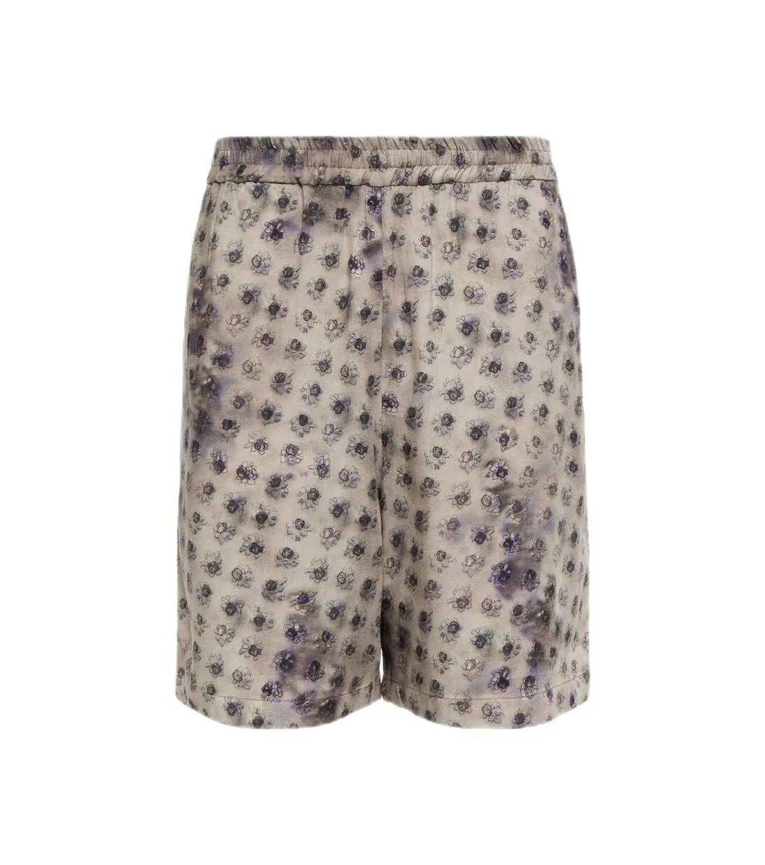 Acne Studios Short à motif fleuri