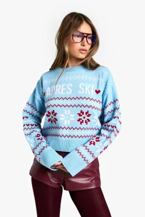 Apres Ski Christmas Crop Sweater