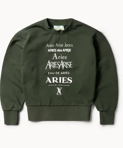 Aries Perfume Cotton-Jersey Sweatshirt