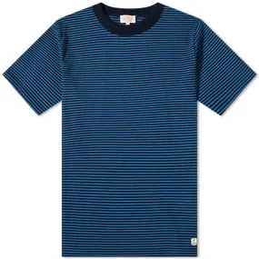 Armor-Lux Stripe Crew TeeRich Navy & Stewart Blue