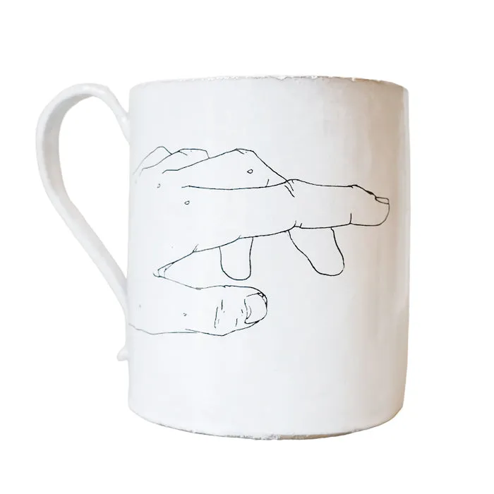 Astier De Villatte Lou Doillon Pointing Finger Cup