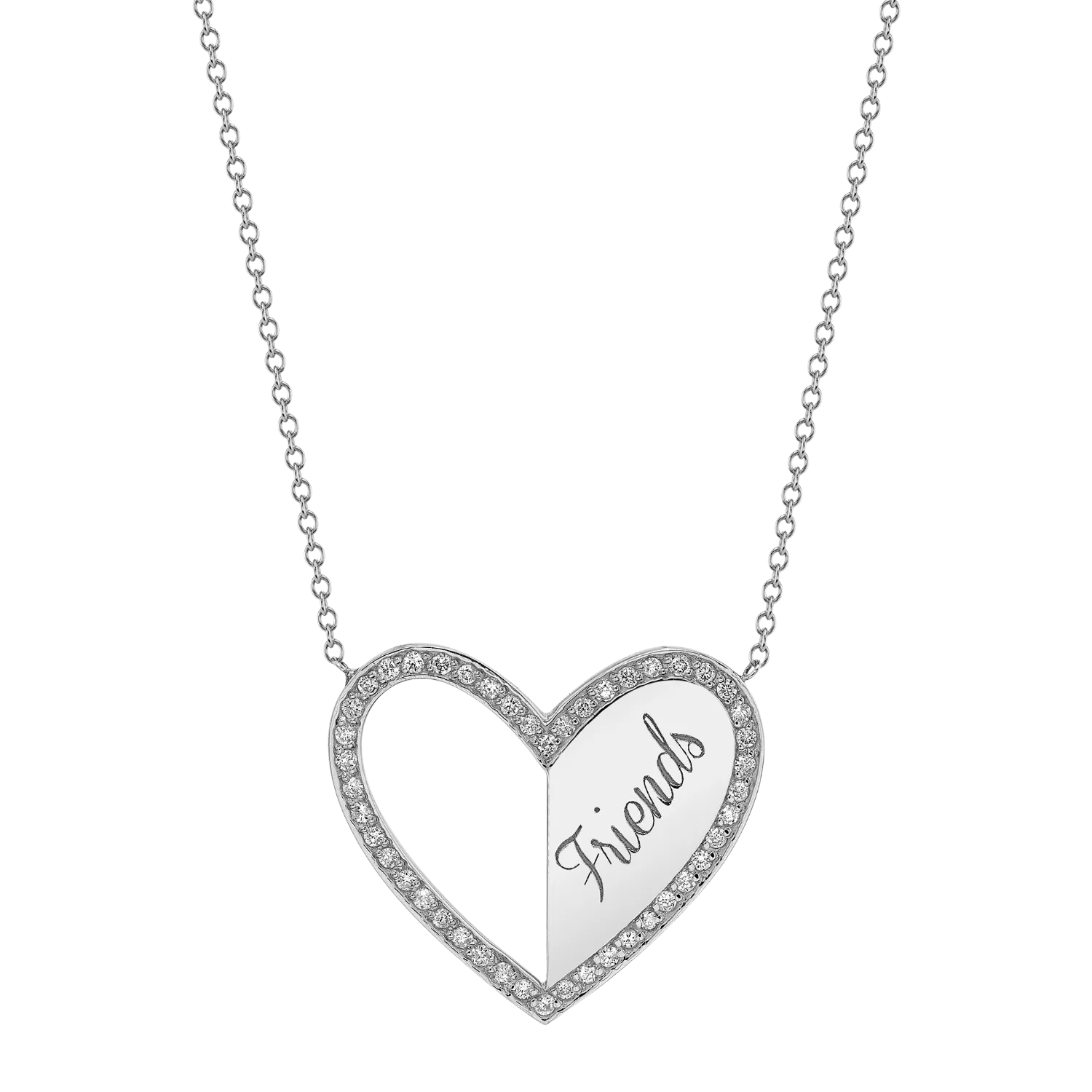 Best Friend Heart Necklaces (Set of 2)