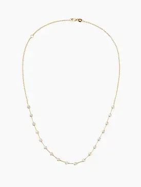 Bezel Diamond Necklace