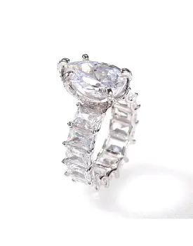 Big Pear Shape Diamond Ring