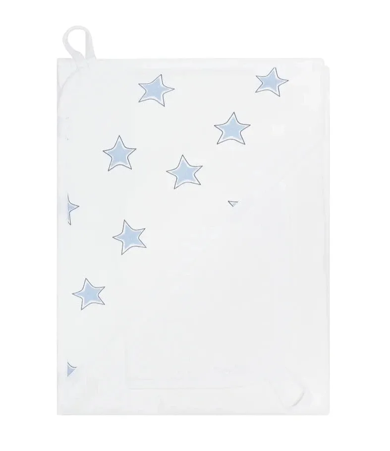 Blue Stars Print Towel Set