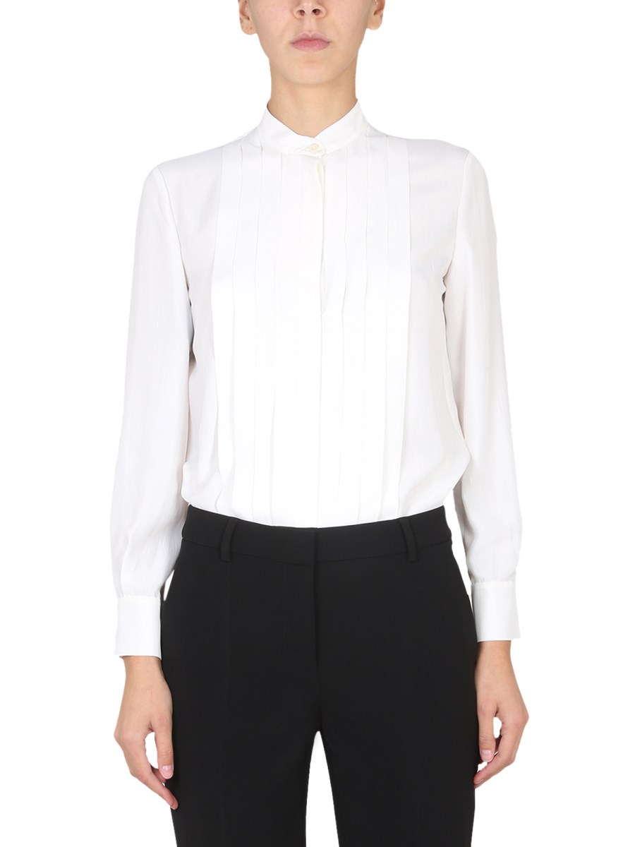 BOUTIQUE MOSCHINO    SILK BLEND HABOTAI SHIRT