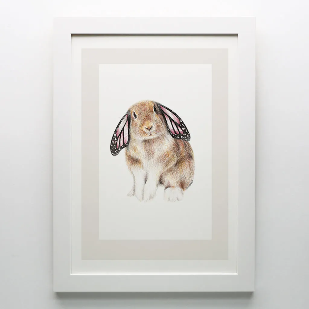 Butterfly Bunny Print