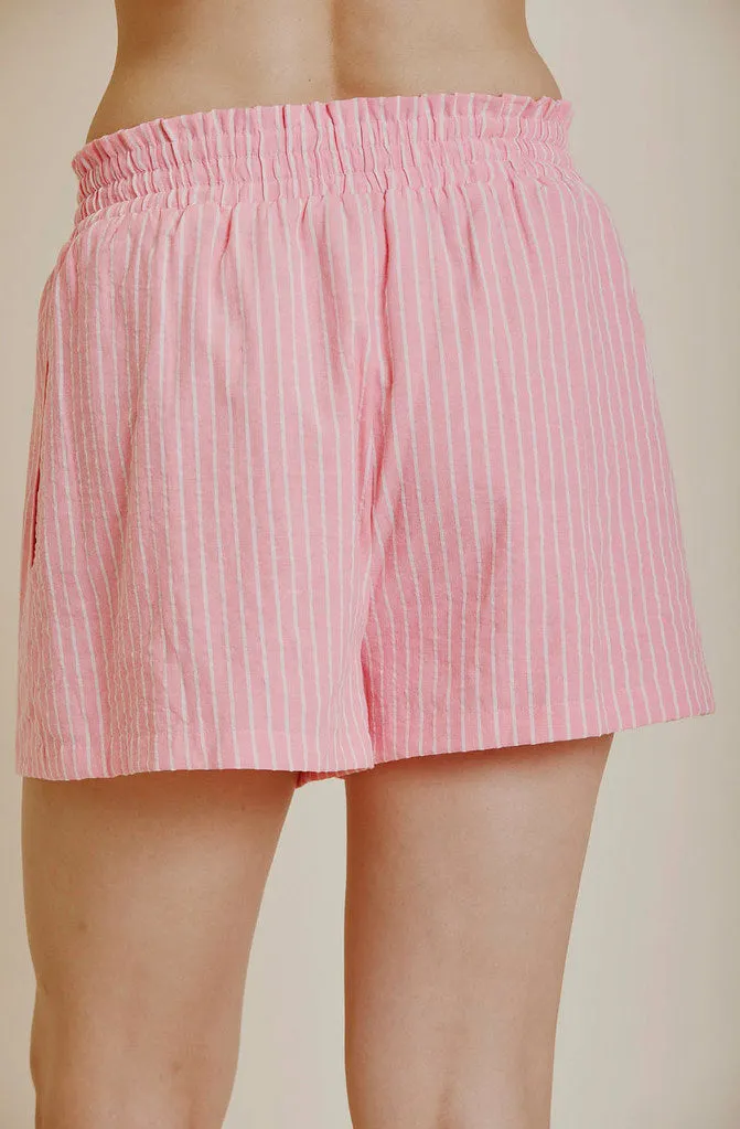 BY THE POOL STRIPED SHORT