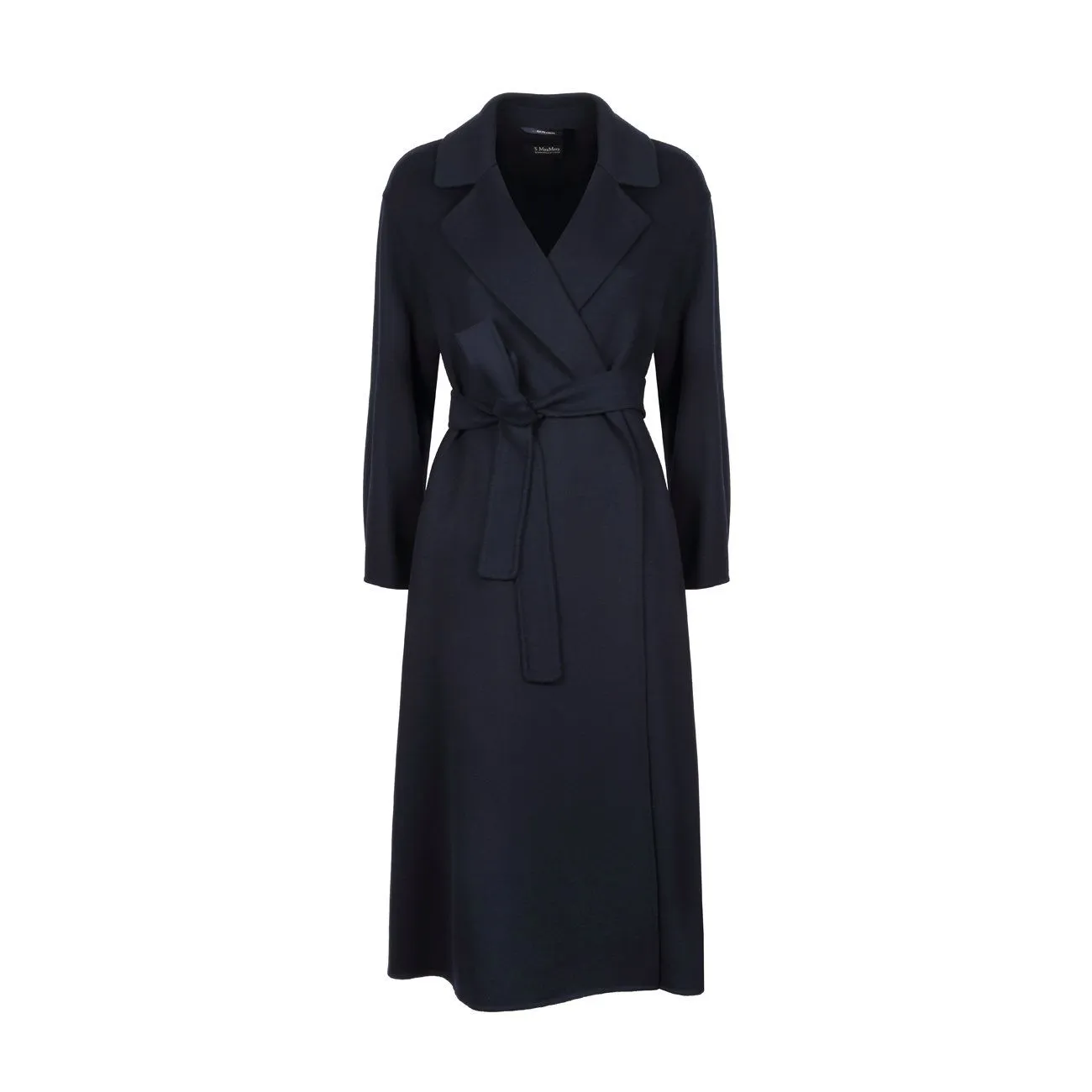 CAPPOTTO LUNGO ELENA CON MANICA 3/4 E CINTURA Donna Blu navy