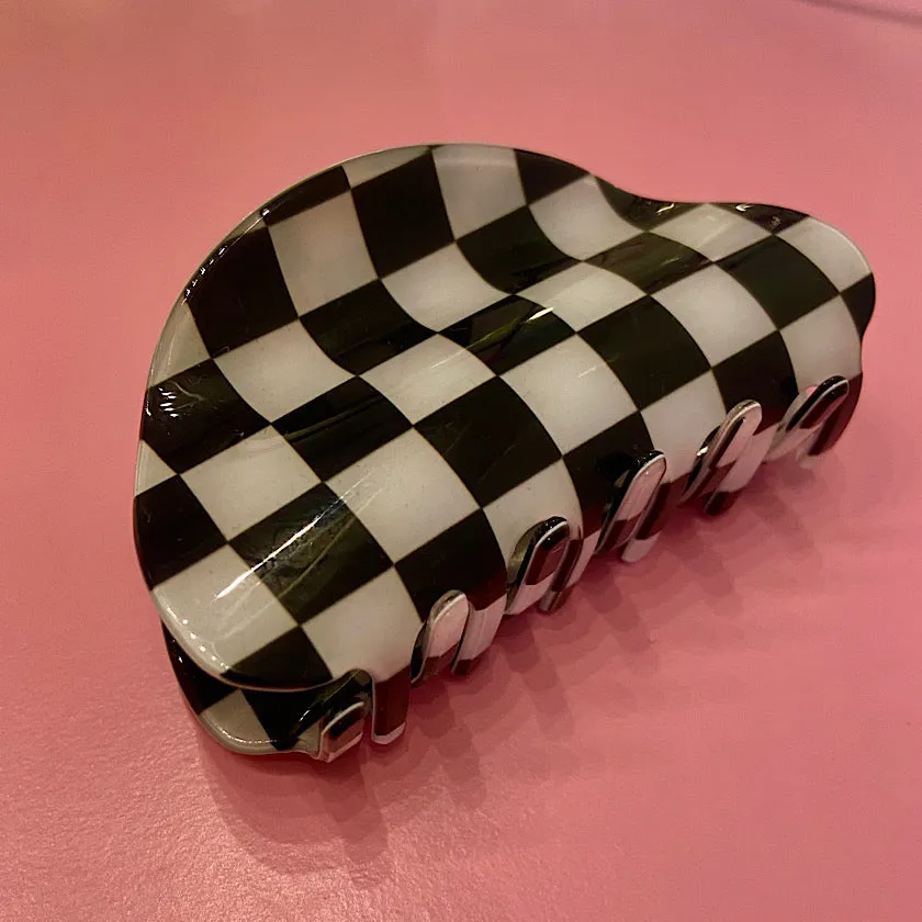 Checkered Hair Clip