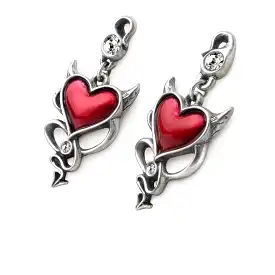 Devil Heart Earrings