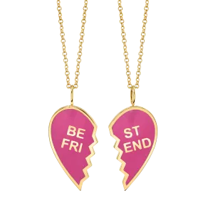 Enamel Best Friend Necklaces (Set of 2)