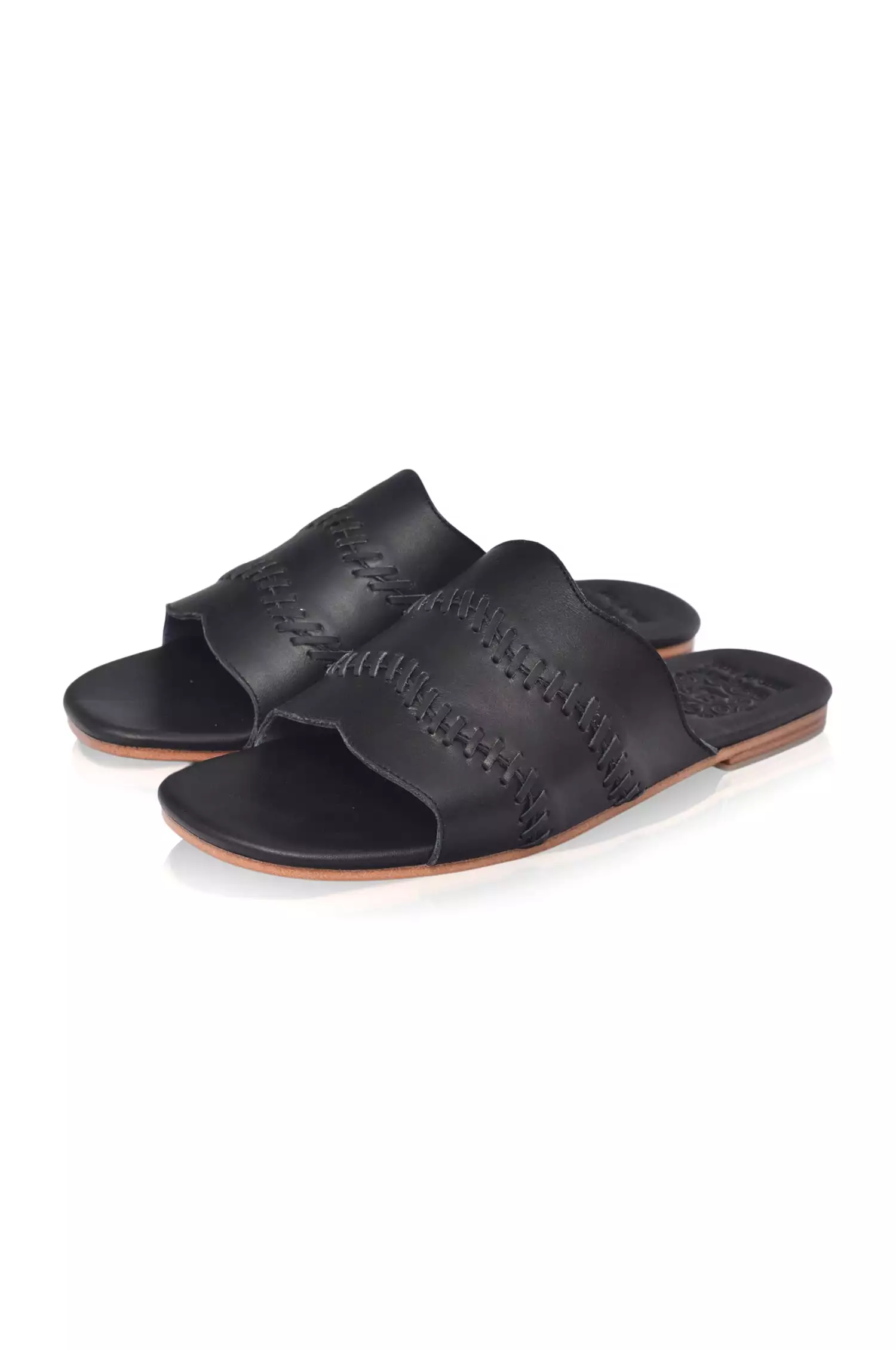 Enzo Leather Slides