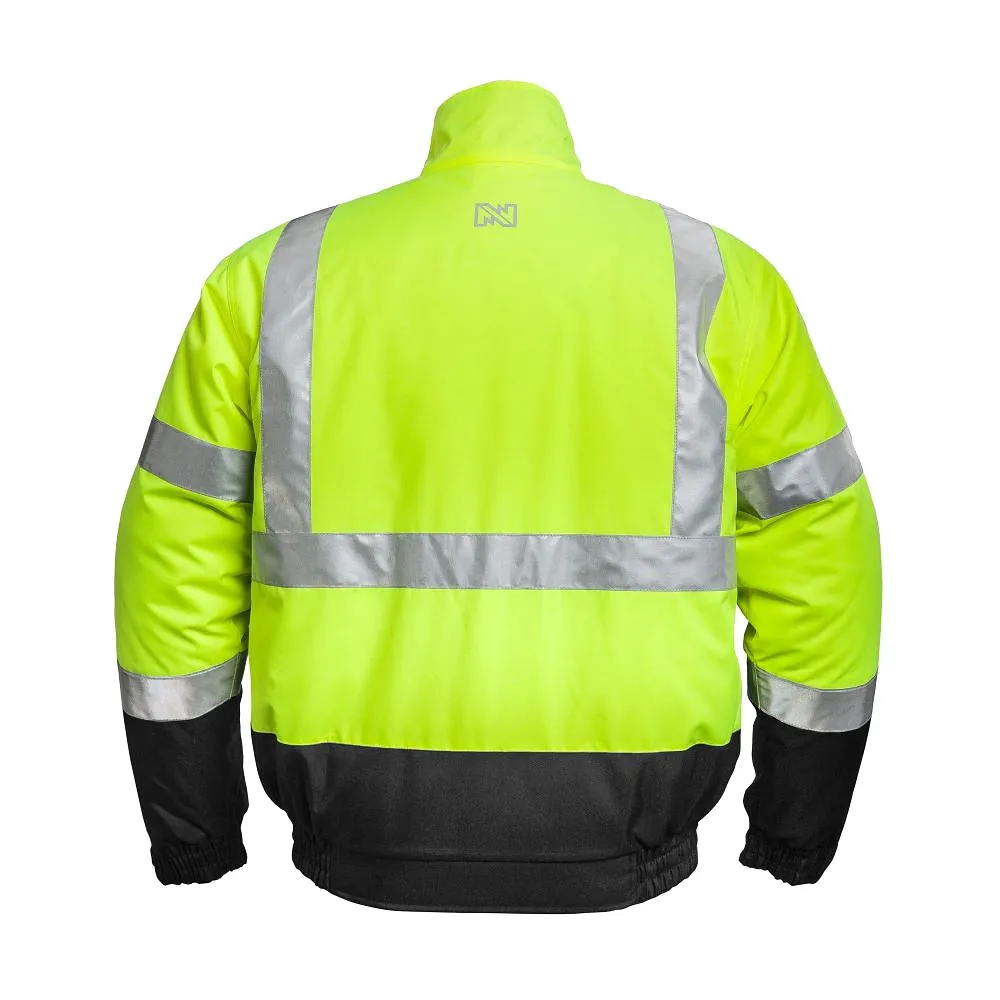 'Fieldsheer' Men's Hi-Vis Heated Jacket - Hi-Vis Yellow