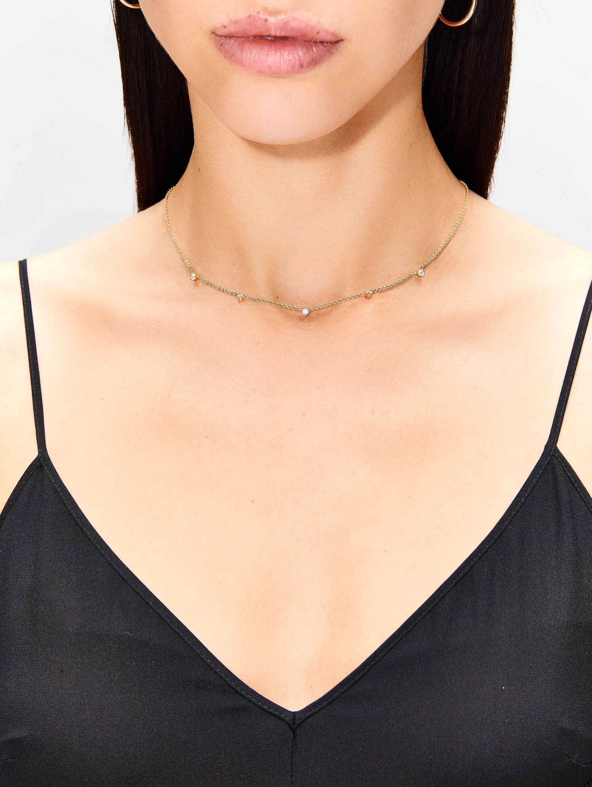 Floating Diamond Necklace