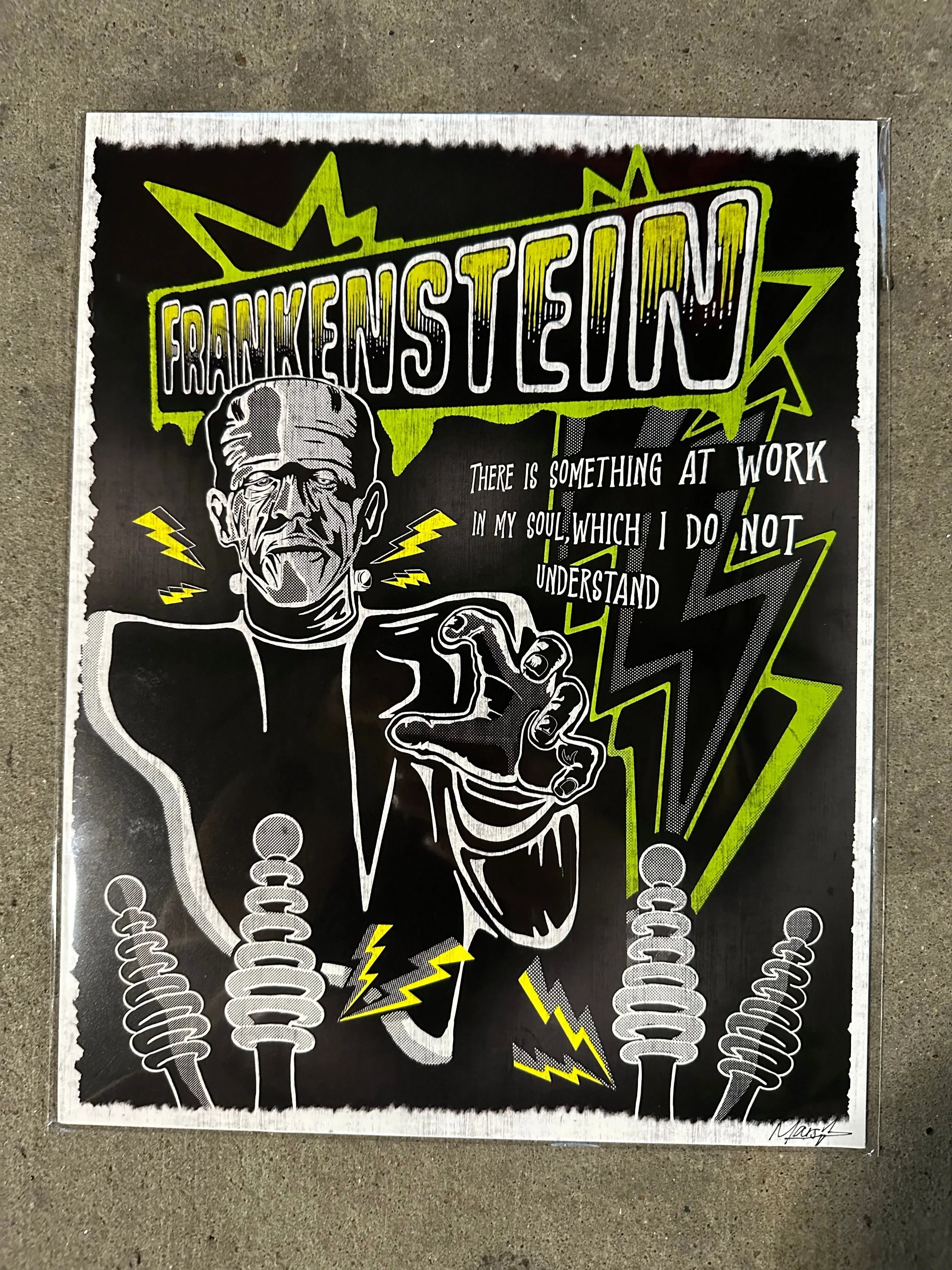 Frankenstein Art Print - 11x14