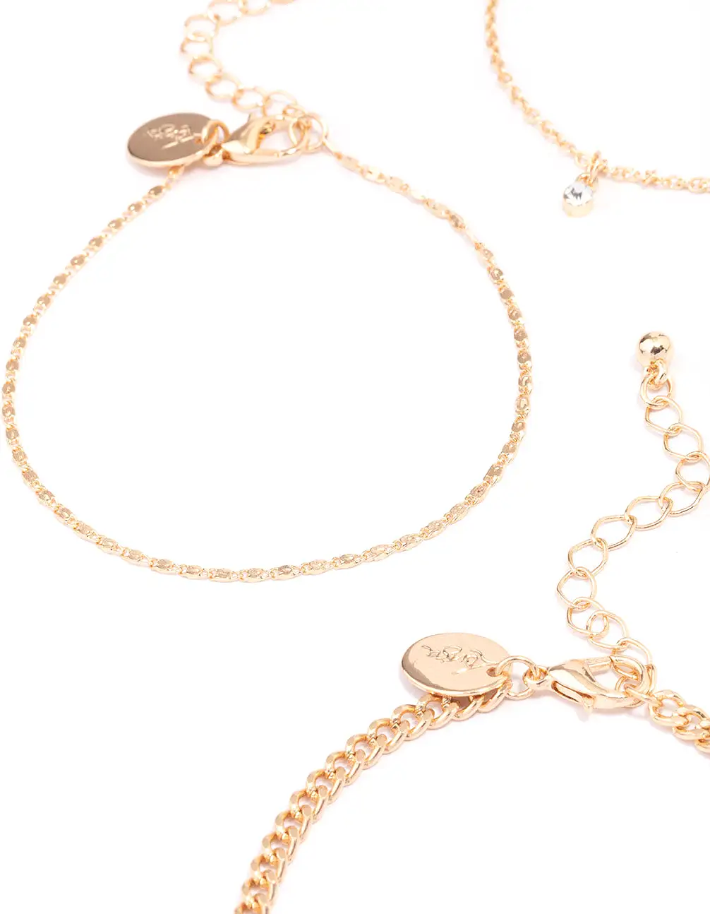 Gold Butterfly Heart Bracelet 4-Pack