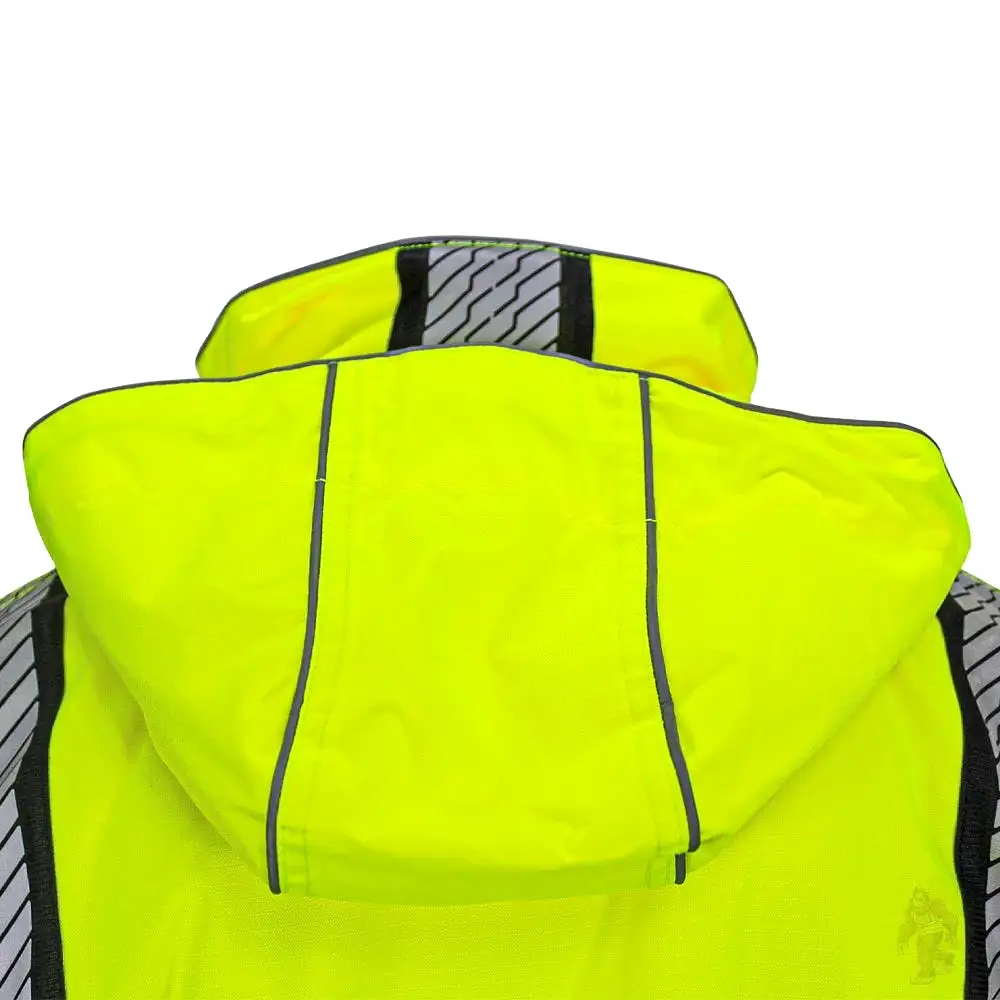 'GSS' Men's Class 3 Hi-Vis Premium ONYX PRIMALOFT 3-in-1 Winter Bomber - Lime     Jacket - Lime