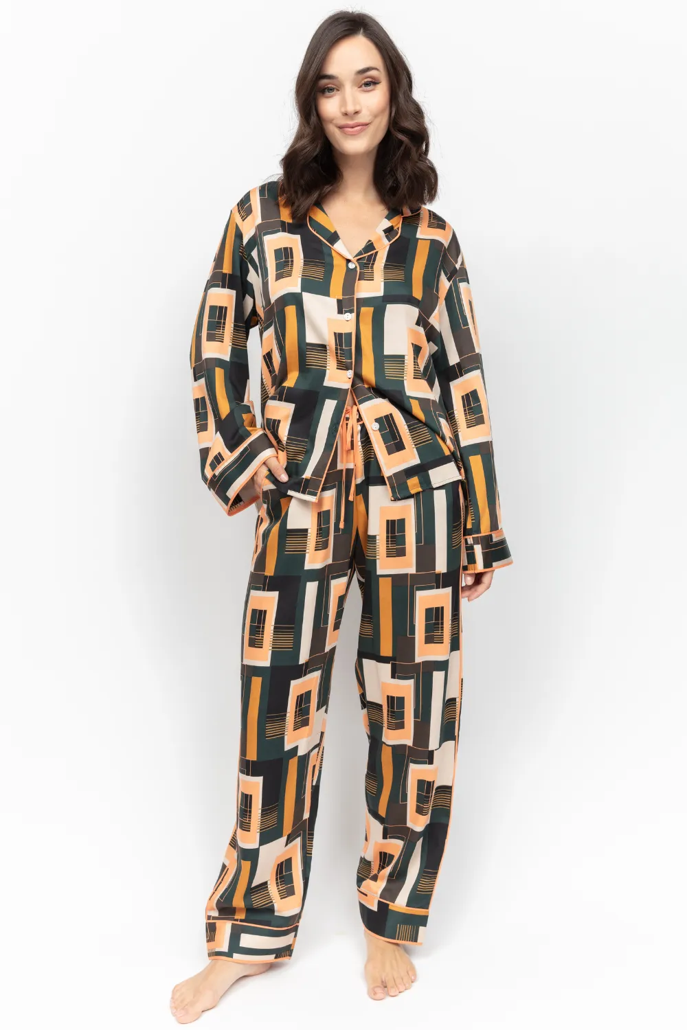 Hackney Tile Print Pyjama Set