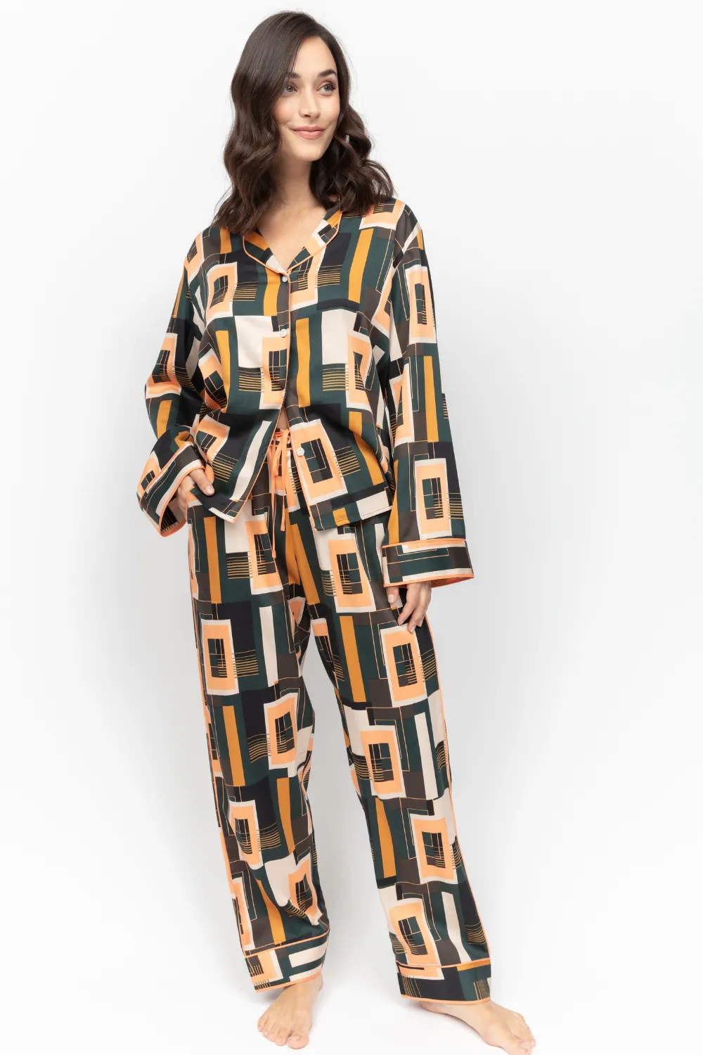 Hackney Tile Print Pyjama Set