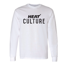 HEAT Culture White Long Sleeve Tee