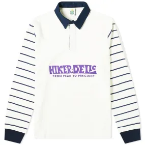 Hikerdelic Sykes Rugby ShirtWhite & Navy Stripe