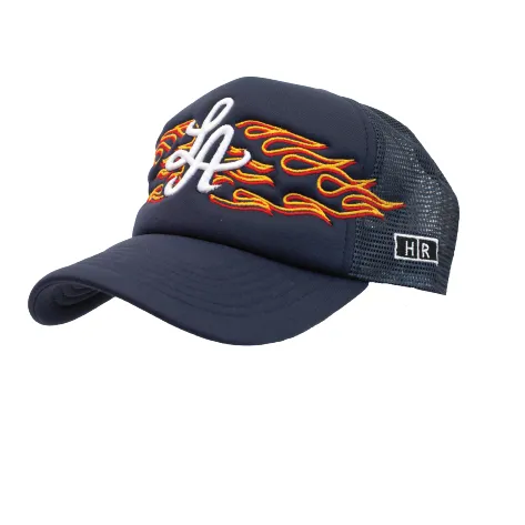 HOT ROD ESSENTIAL LA BURNING ANGEL FOAM TRUCKER (NAVY)