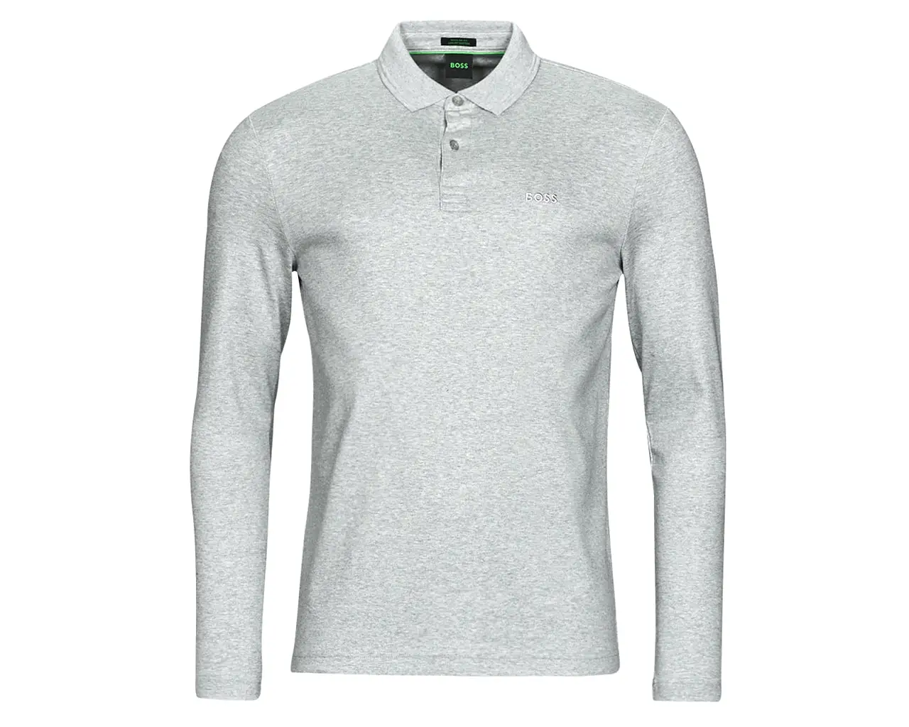 Hugo Boss Pirol 50476433 Long Sleeved Polo Shirt Grey