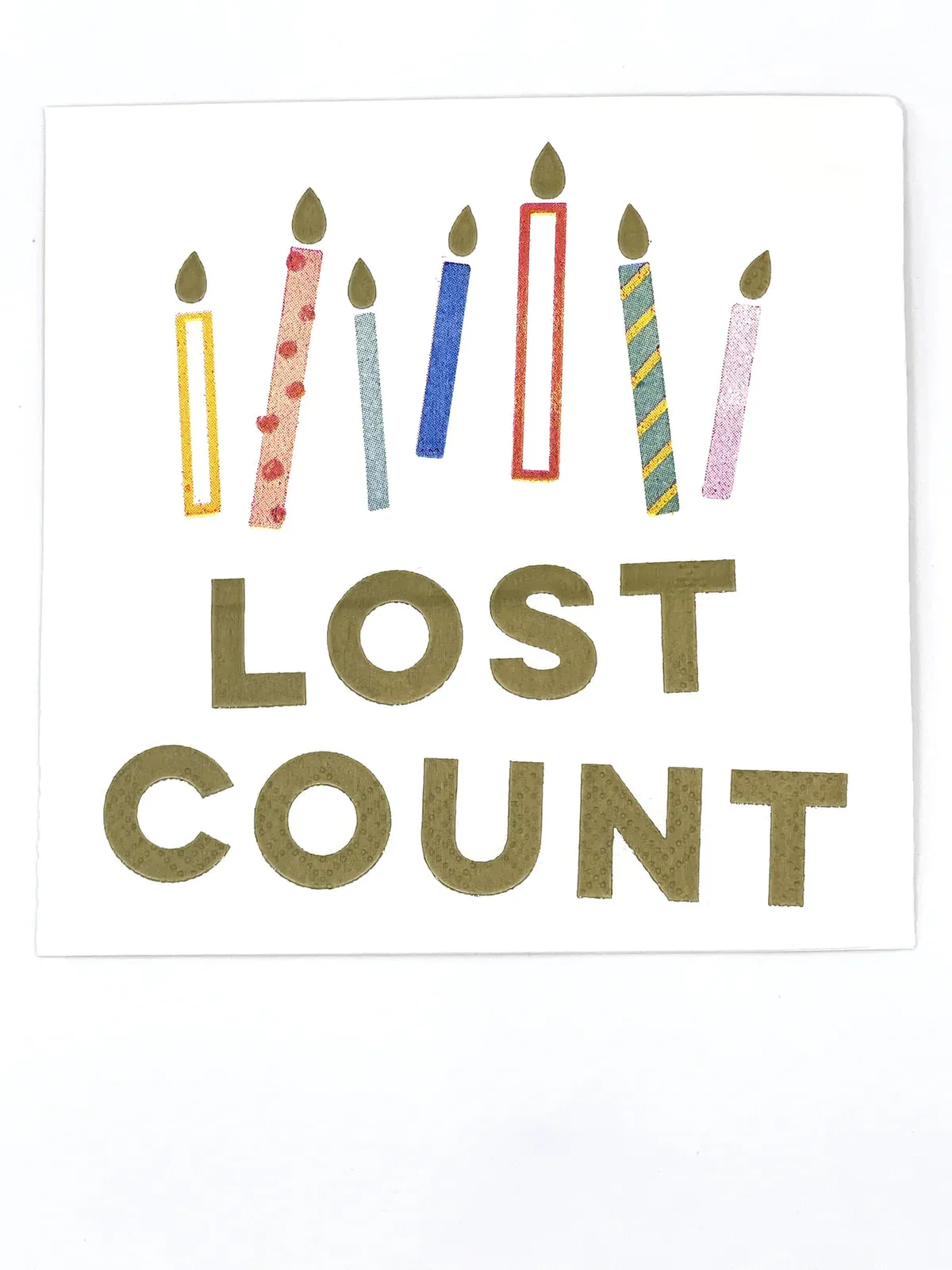 Lost Count Beverage Napkin