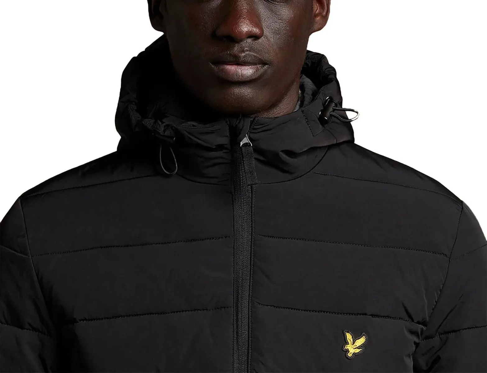 Lyle & Scott Hooded Puffer Jacket Jet Black