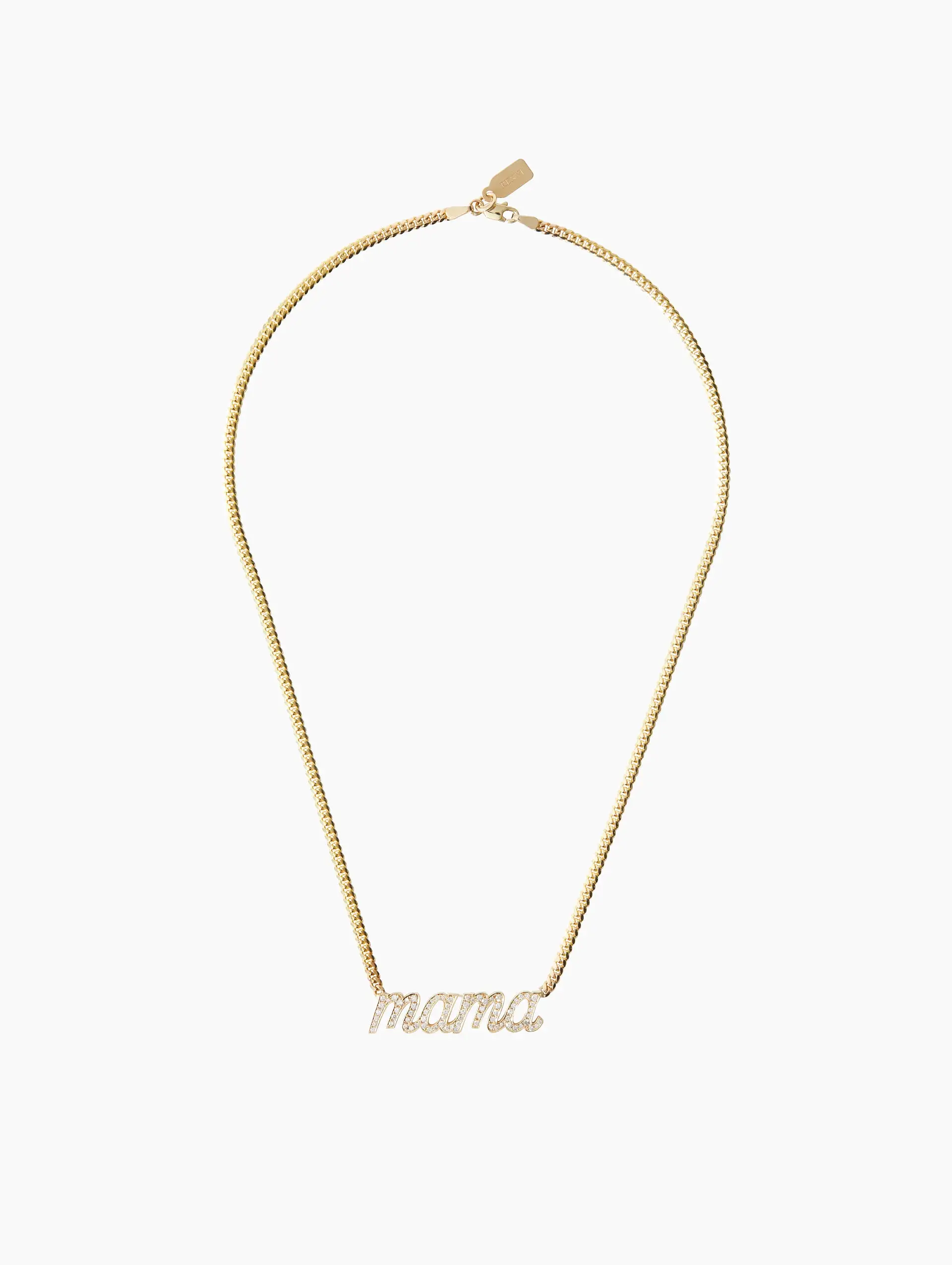 Mama Large La Firma Diamond Necklace