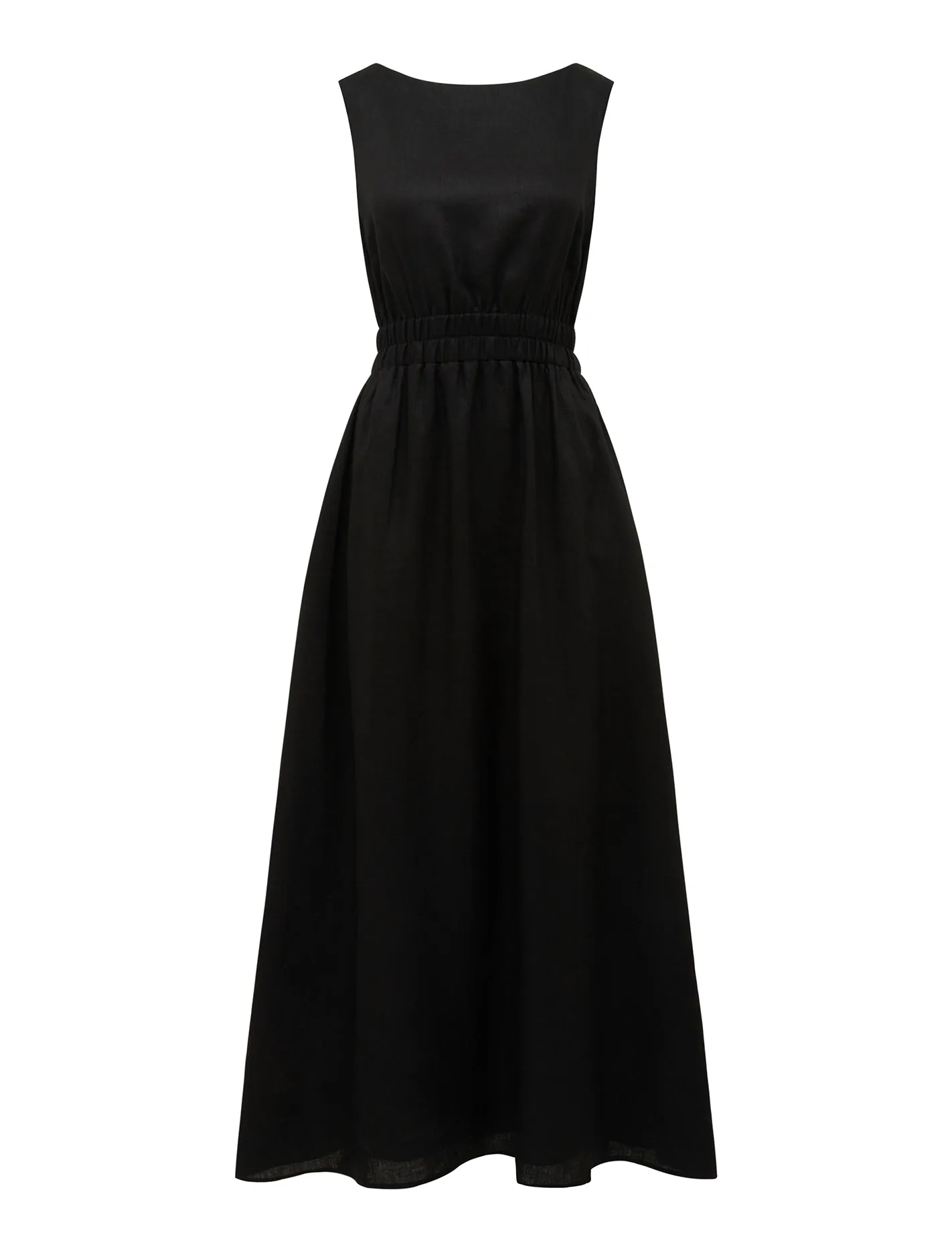 Margot Shirred Waist Midi Dress