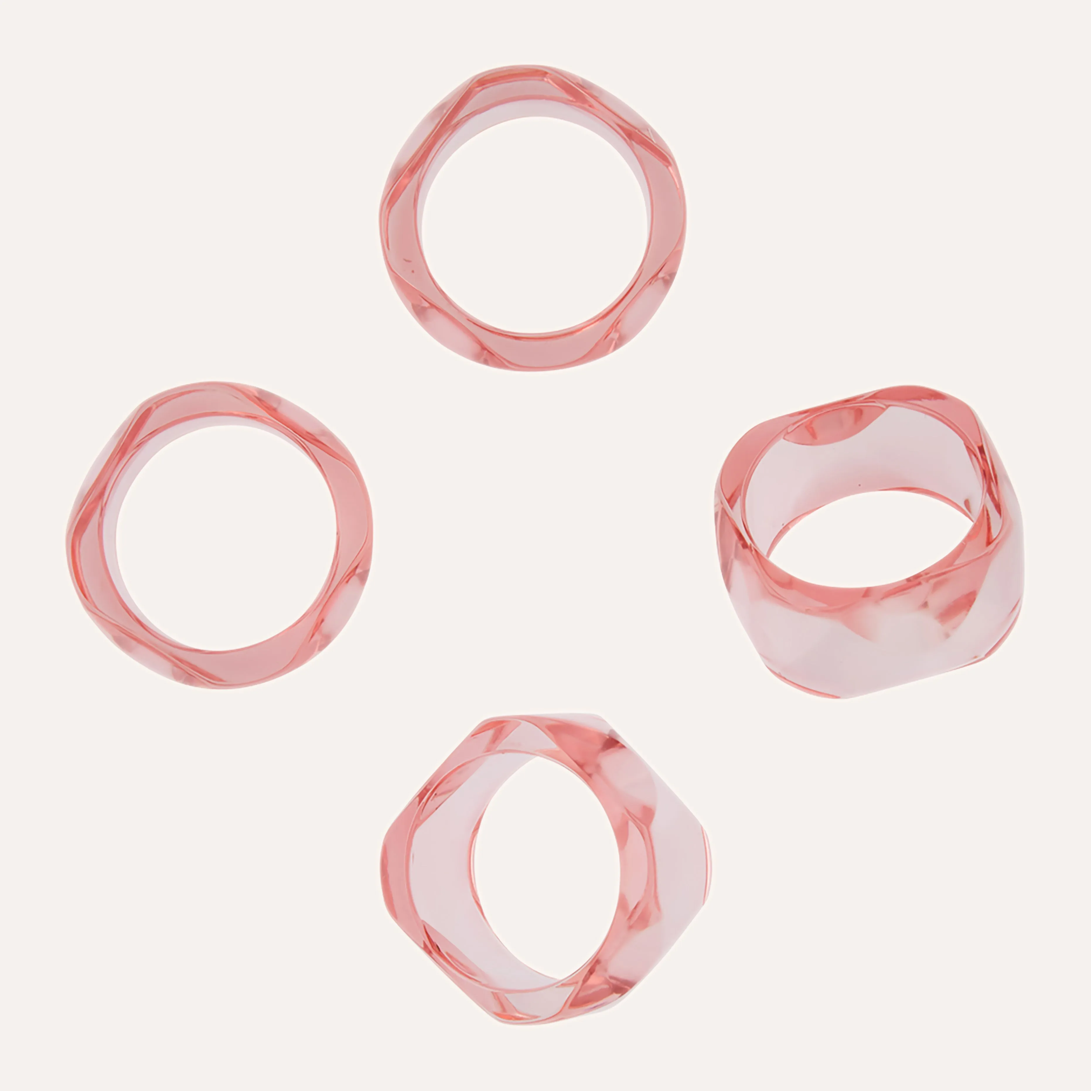 Morganite Gem Napkin Rings