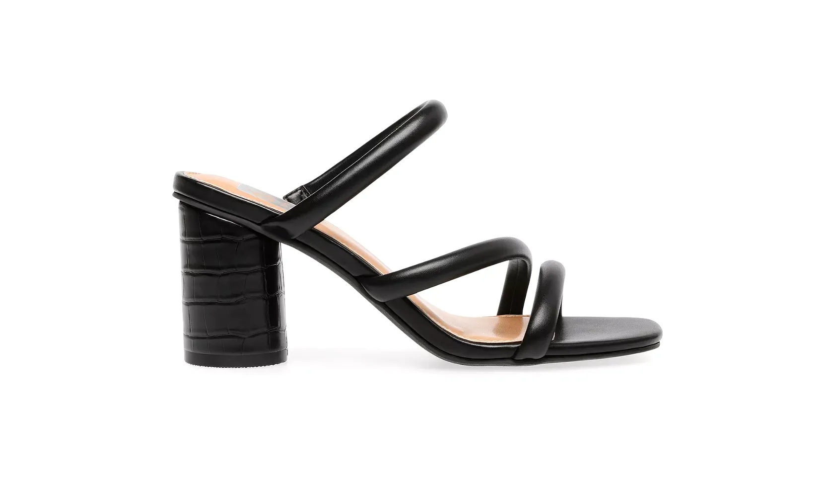 Myla Strappy Block Heel Sandals - Black