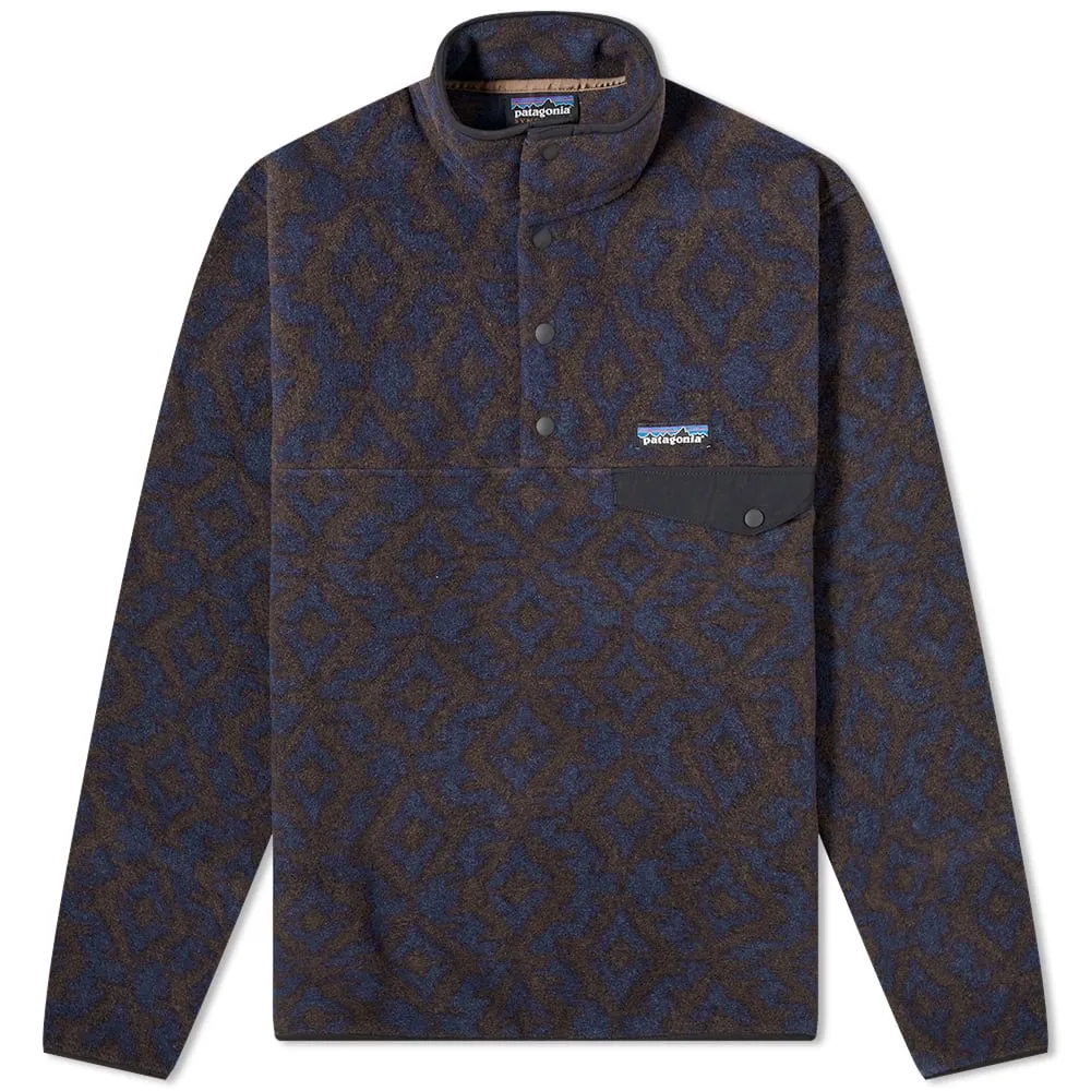 Patagonia Synchilla Snap SweatField Geo Small New Navy