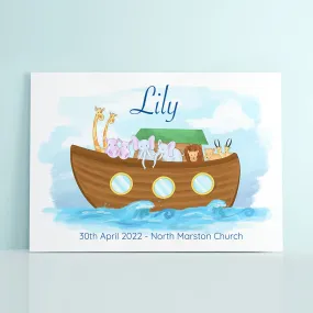 Personalised Noah's Ark Framed Print