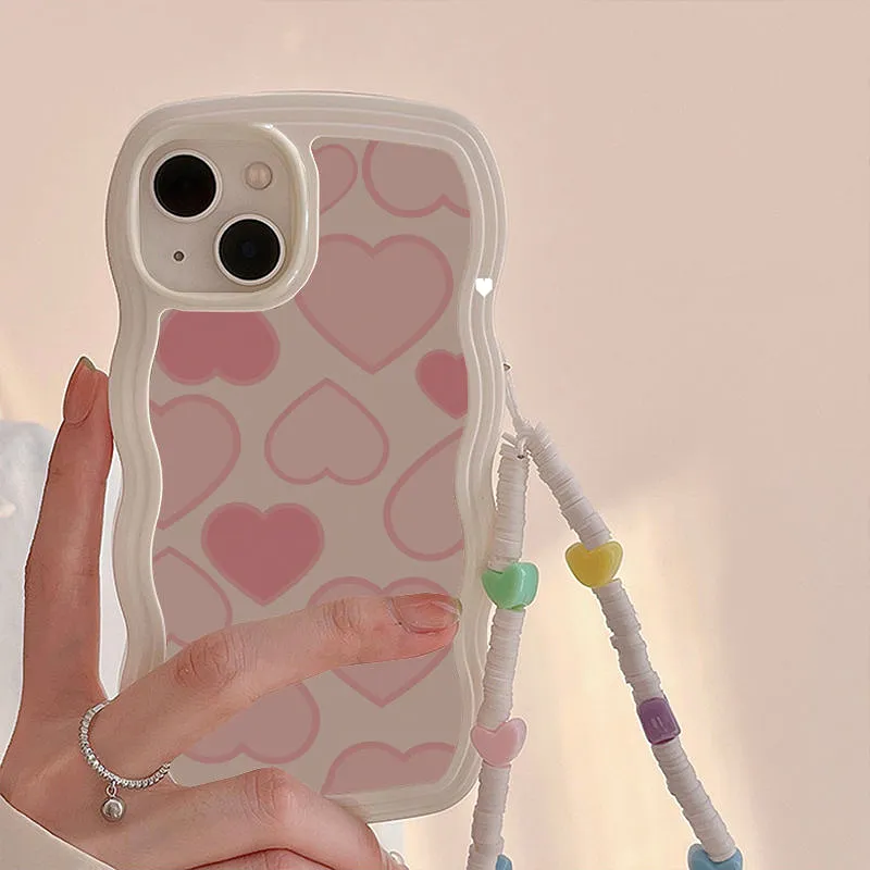 Pink Heart Bracelet Phone Case