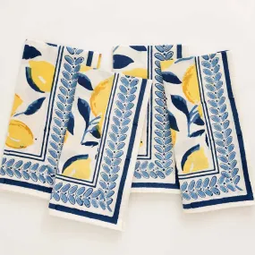 Pomegranate Mod Lemon Napkin Set - 4