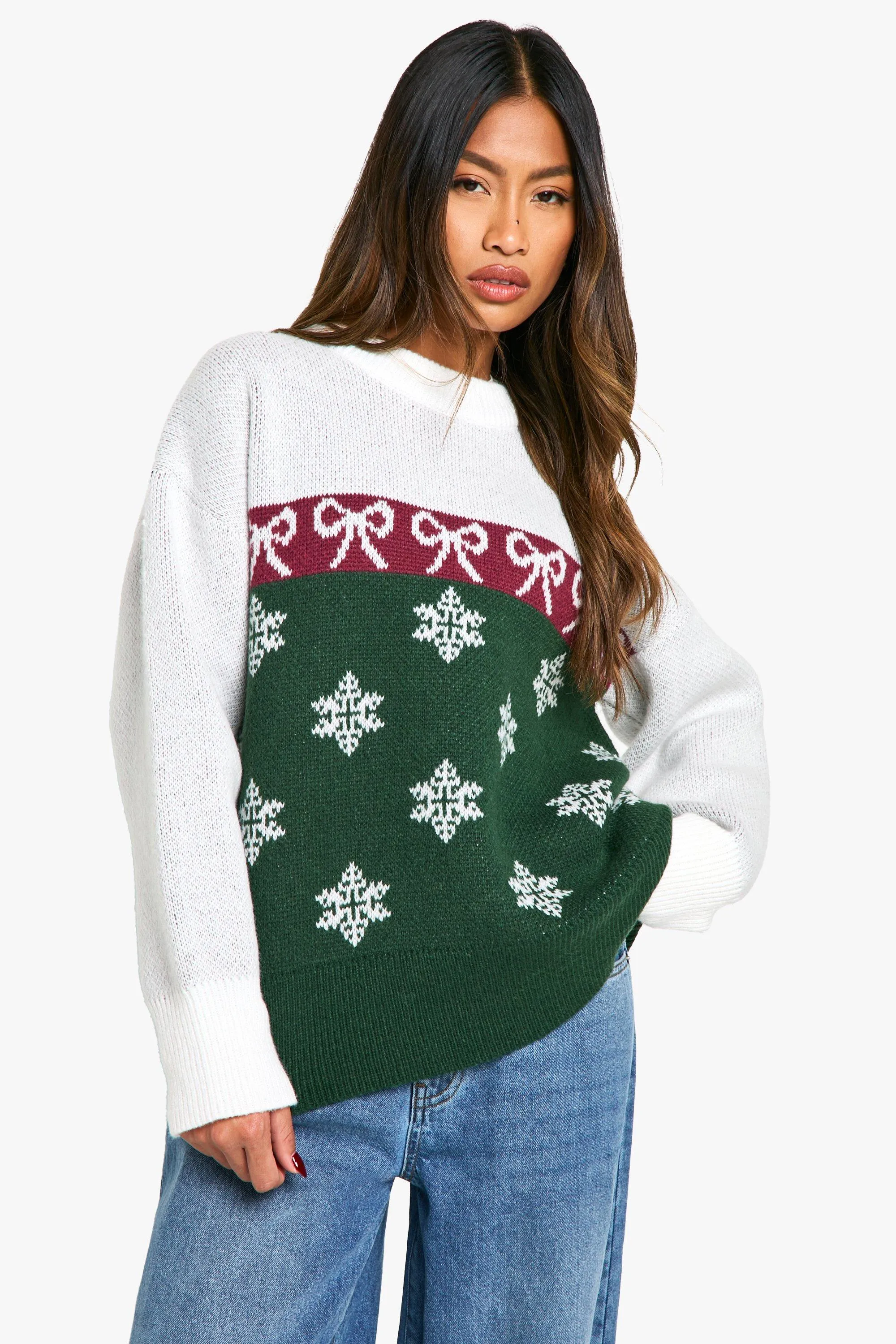 Premium Christmas Fairisle Oversized Knitted Sweater