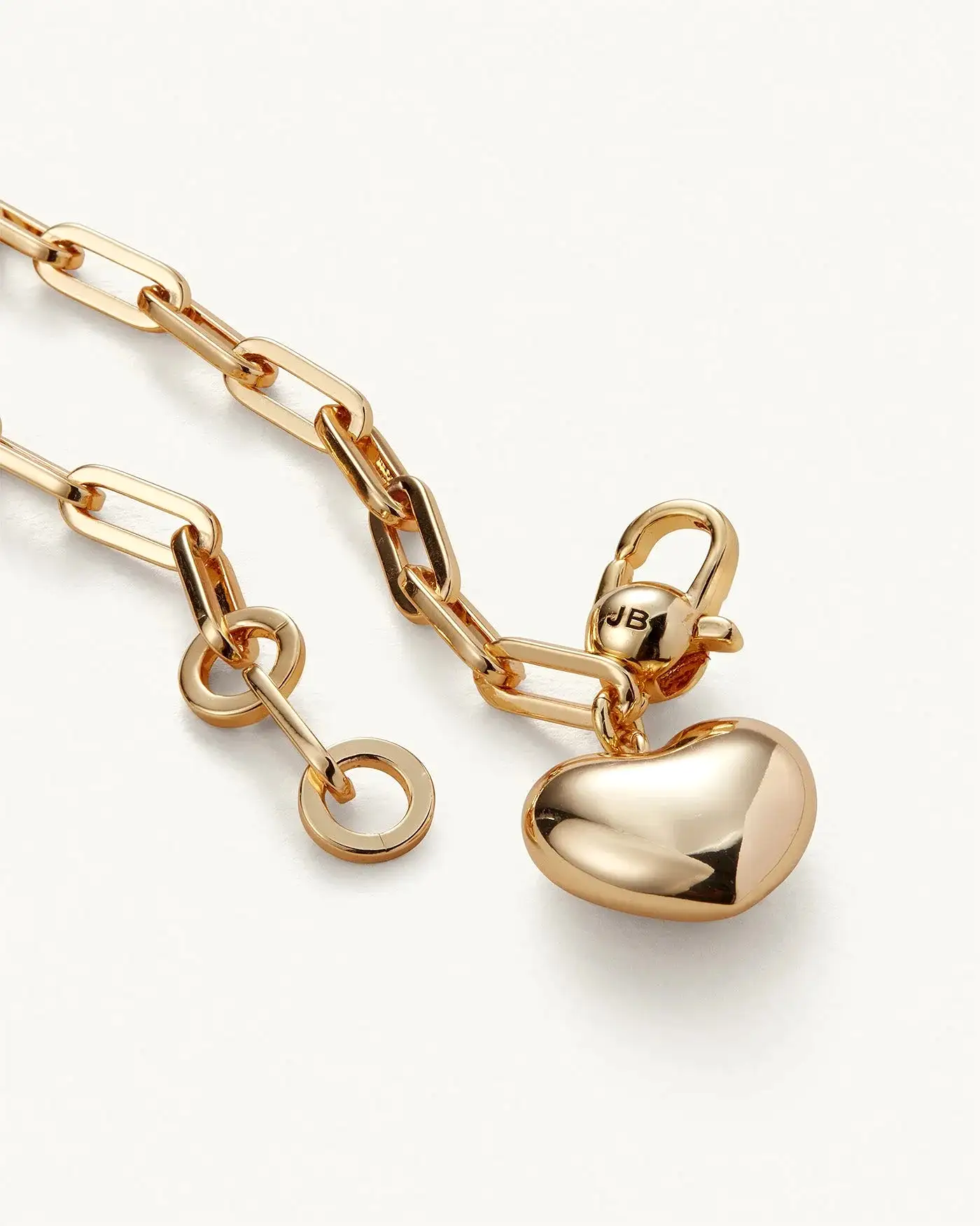 PUFFY HEART BRACELET (GOLD) - JENNY BIRD