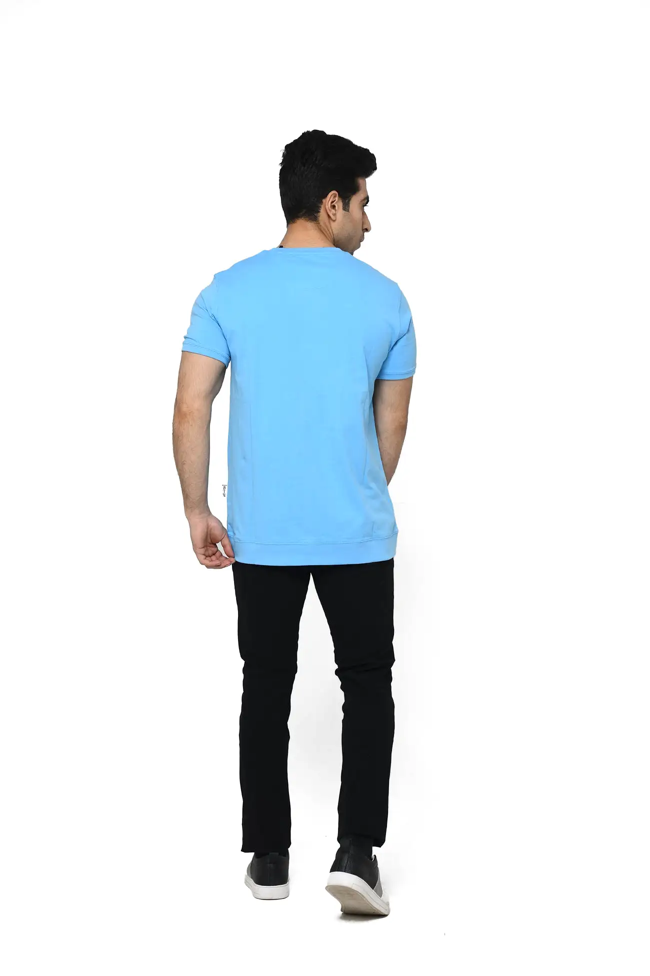 RELAXED FIT T-SHIRT WITH RIBBED HEM