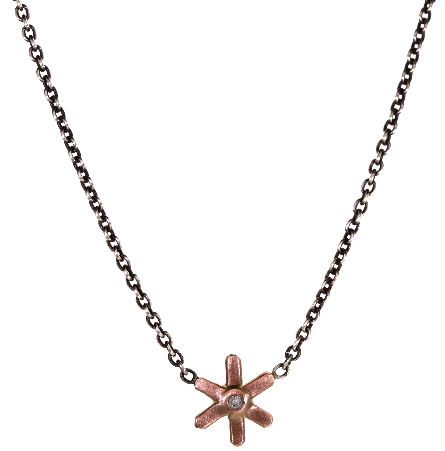 Rose Gold Starburst Necklace