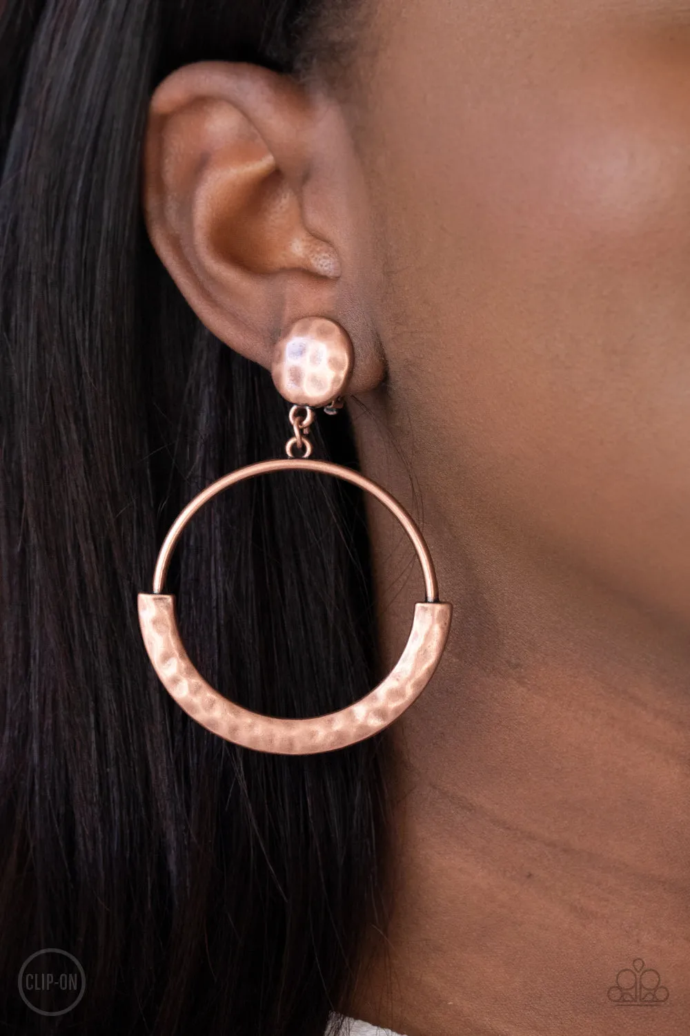 Rustic Horizons Copper Clip-On-Earrings