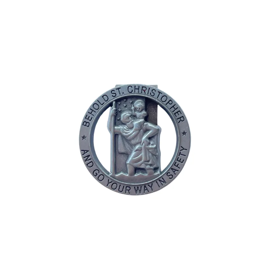 Saint Christopher Car Visor Clip