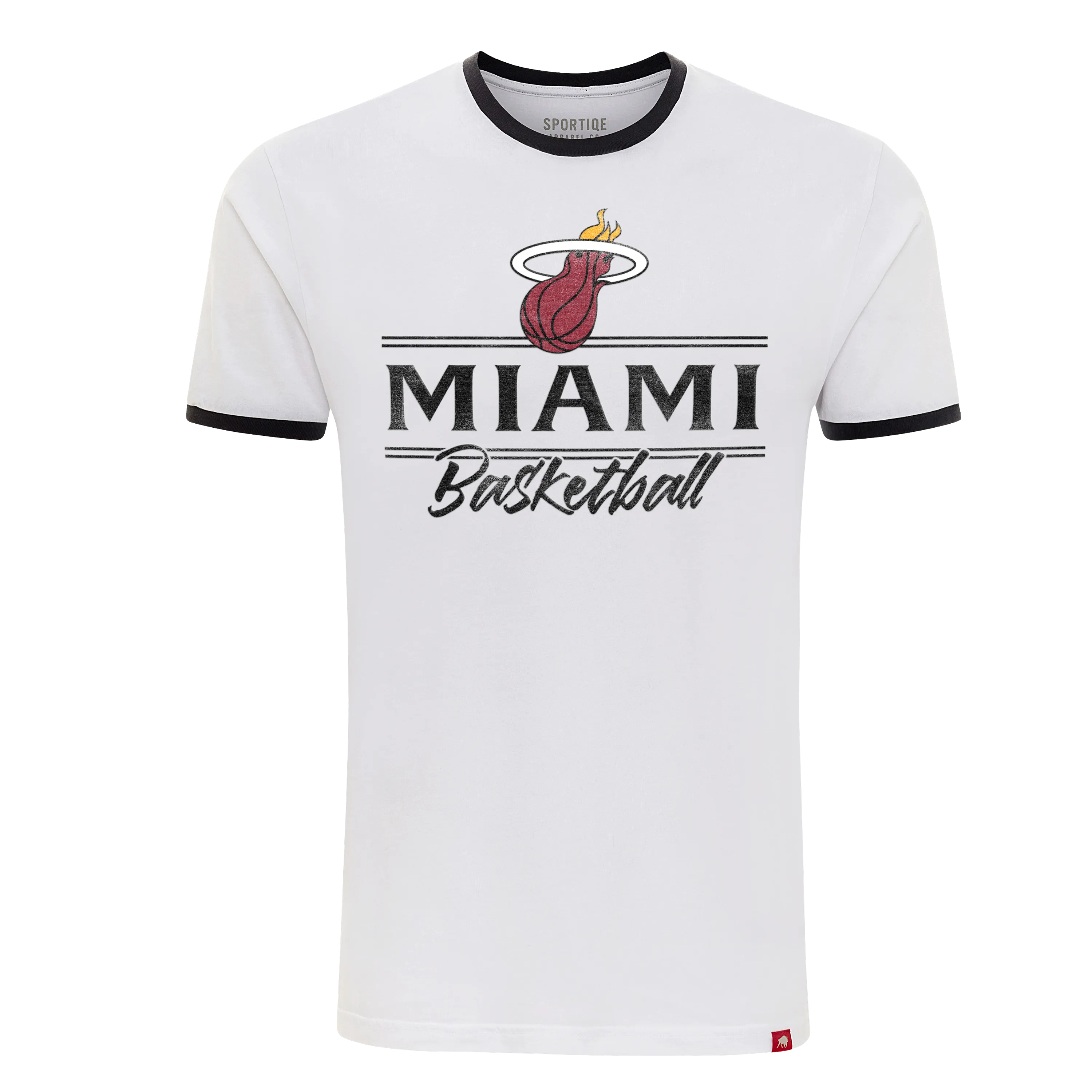 Sportiqe Miami HEAT Renton Ringer Tee